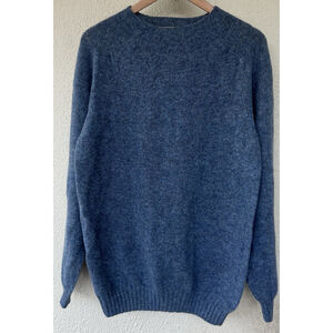 NWT Freeman Men’s Blue Sweater XL Made in Scotland Heritage Knit Classic Prep